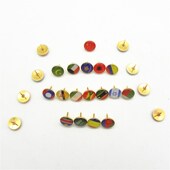 世界国旗图钉彩色创意滴胶工字钉按钉办公教学标识Y软木板装 饰