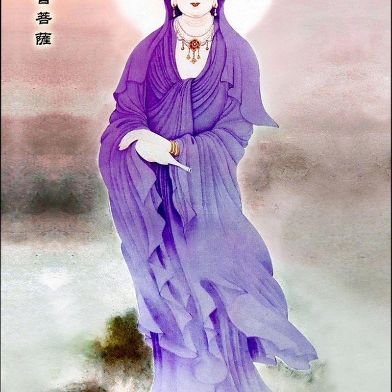 苏绣DIY套件初学 紫衣观s音 佛菩萨莲花45*73 高档礼品 手工刺绣,居家布艺,苏绣,淘宝优惠券,粉丝福利购,淘宝优惠卷