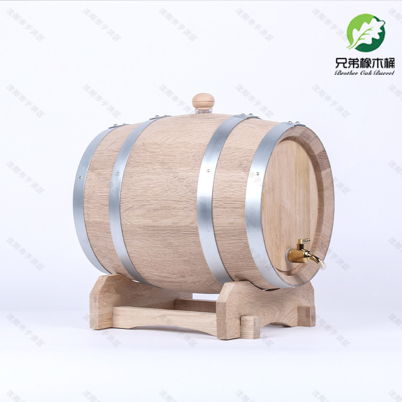 无漆橡木桶空桶 3L5L10L20L30L50L 无L内胆木酒桶红酒葡萄酒实木