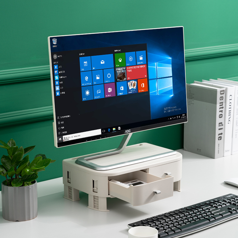 电脑增高架办公i室显示器笔记本台式屏底座桌面抬收纳置物抬高架