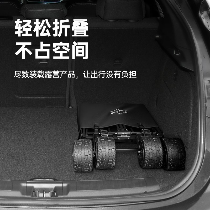 户外露营车手推车营地拖车可折叠摆F摊小推车手拉旅行快递野营拖