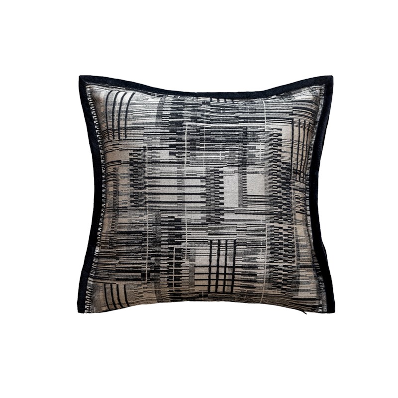 蔓越家 高货 i意式黑白抱枕抱枕套客厅沙发腰靠背轻奢皮质靠垫含