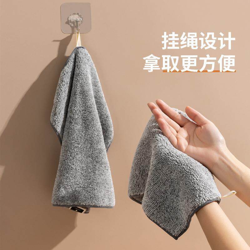 抹布厨房专用不易沾油易清洗餐厅饭店家用擦M桌子吸水不易掉毛加