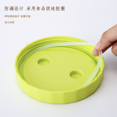 高硼硅耐热d玻璃沙漏式翻转泡菜罐腌制咸菜坛干湿分家用密封罐