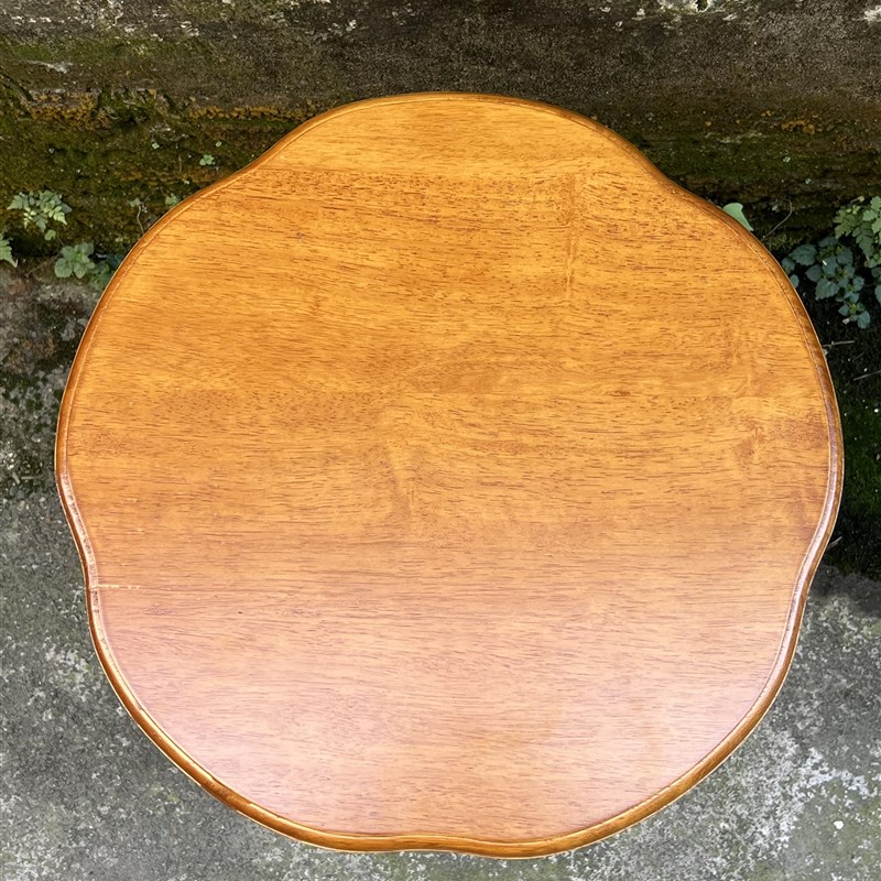 YIGE壹个复古实木海棠花开角几边几电话几床头咖啡民宿阳台桌