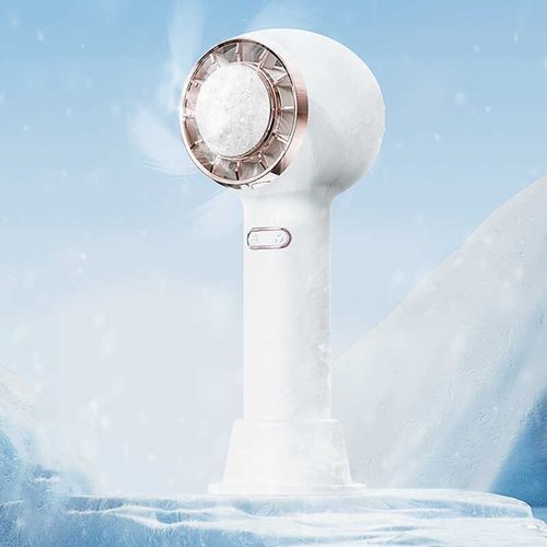 手持冰敷小风扇小型迷你便携式USB充电可降温小电扇静音学生桌面