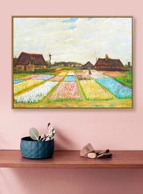 梵高挂画客厅装饰画花圃餐厅玄关卧室沙发背景墙欧式简约复古壁画