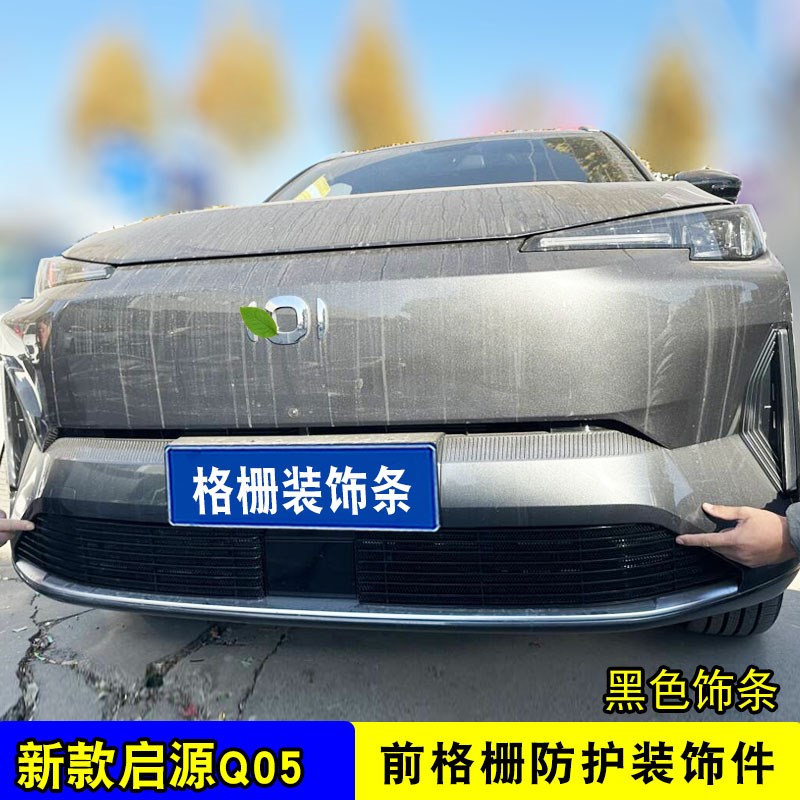 长安启源Q05中网外观改装q05前保险杠格栅防虫网配件用品装饰亮条
