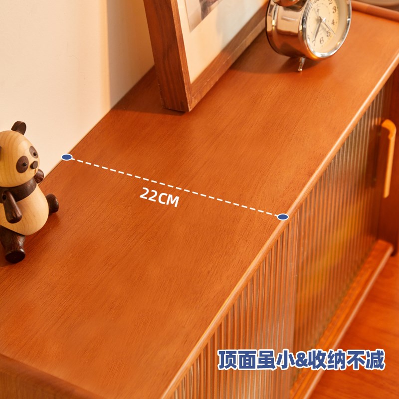 家用餐桌收纳柜碗柜实木餐边柜厨房置物架台面储物杯架桌面手办架