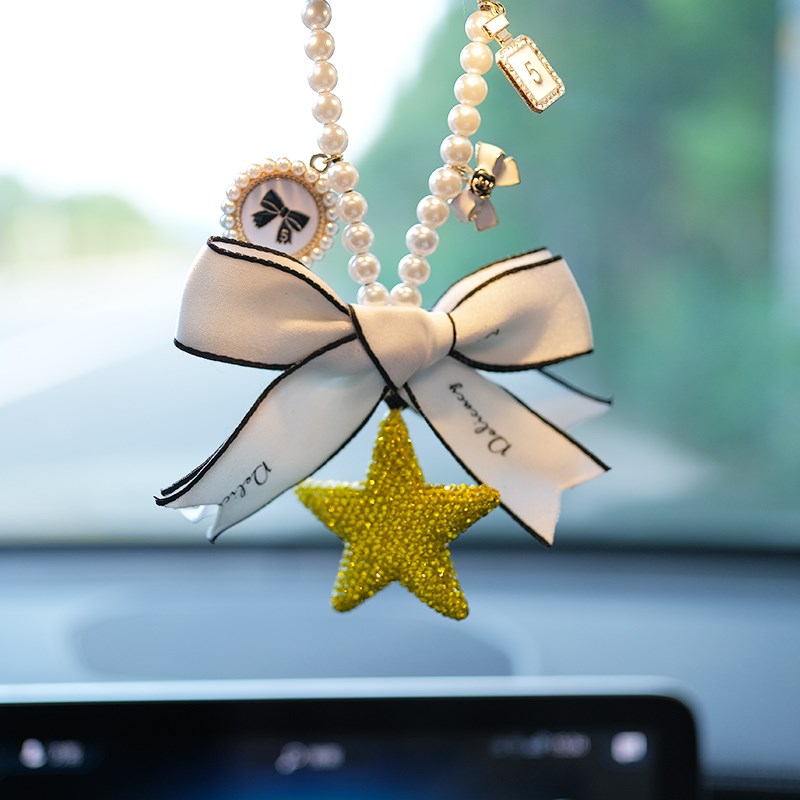 满钻星星汽车挂件车内吊饰后视镜高级感网红女车载挂饰车内小饰品