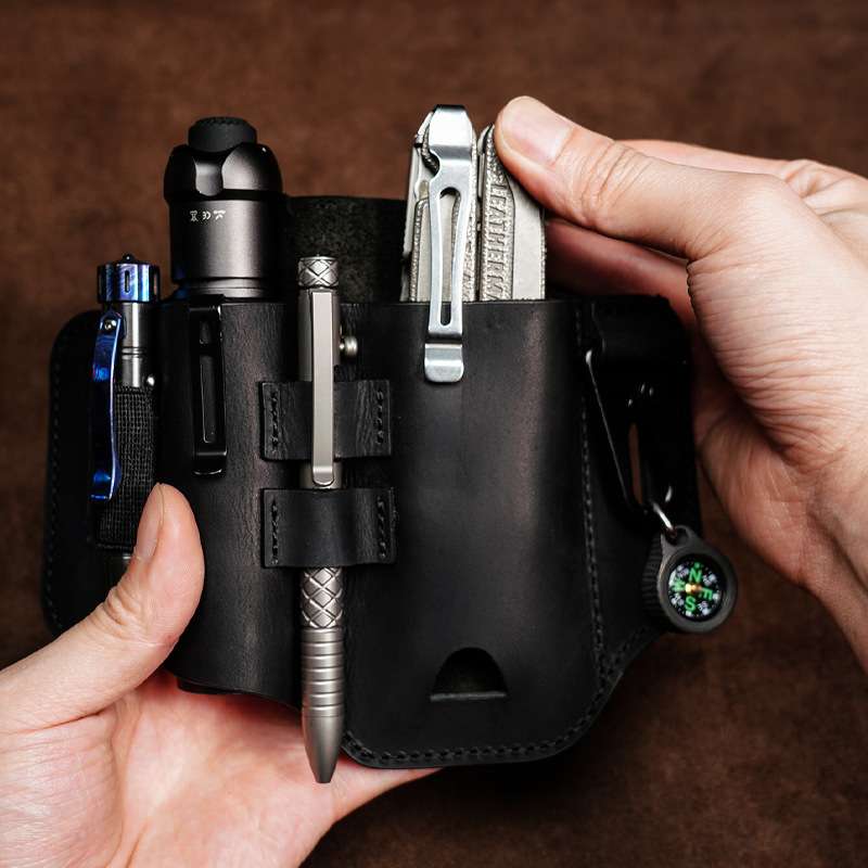 VIPERADE蝰蛇 EDC腰带皮套 随身装备手电筒工具钳收纳套 PJ35