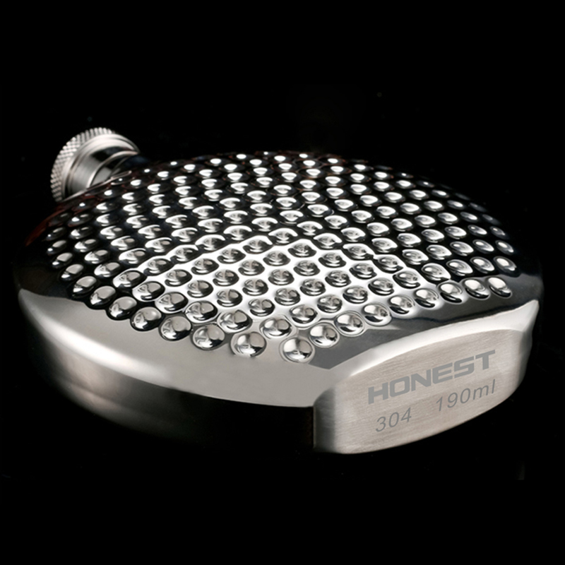 百诚304不锈钢小酒壶随r身150毫升3两190ml便携式加厚金属酒瓶