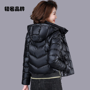 朗姿约定羽绒棉服女冬装2026年新款亮面棉衣小棉袄短款加厚外套潮