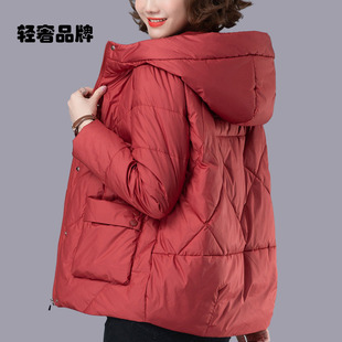 朗姿约定羽绒棉服女2026年新款中年妈妈短棉衣加厚小棉袄冬季外套