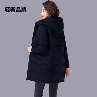 朗姿约定羽绒棉服女中长款2026年新款冬棉袄修身外套棉衣中年妈妈
