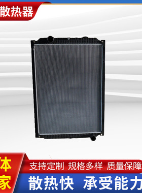 三排铝塑波6卡车散热器水箱大运QAA 卡车中冷器散热水箱批发