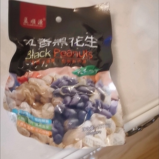 孟顺源五香黑花生米山东黑皮花生健康零食农家下酒菜花草茶