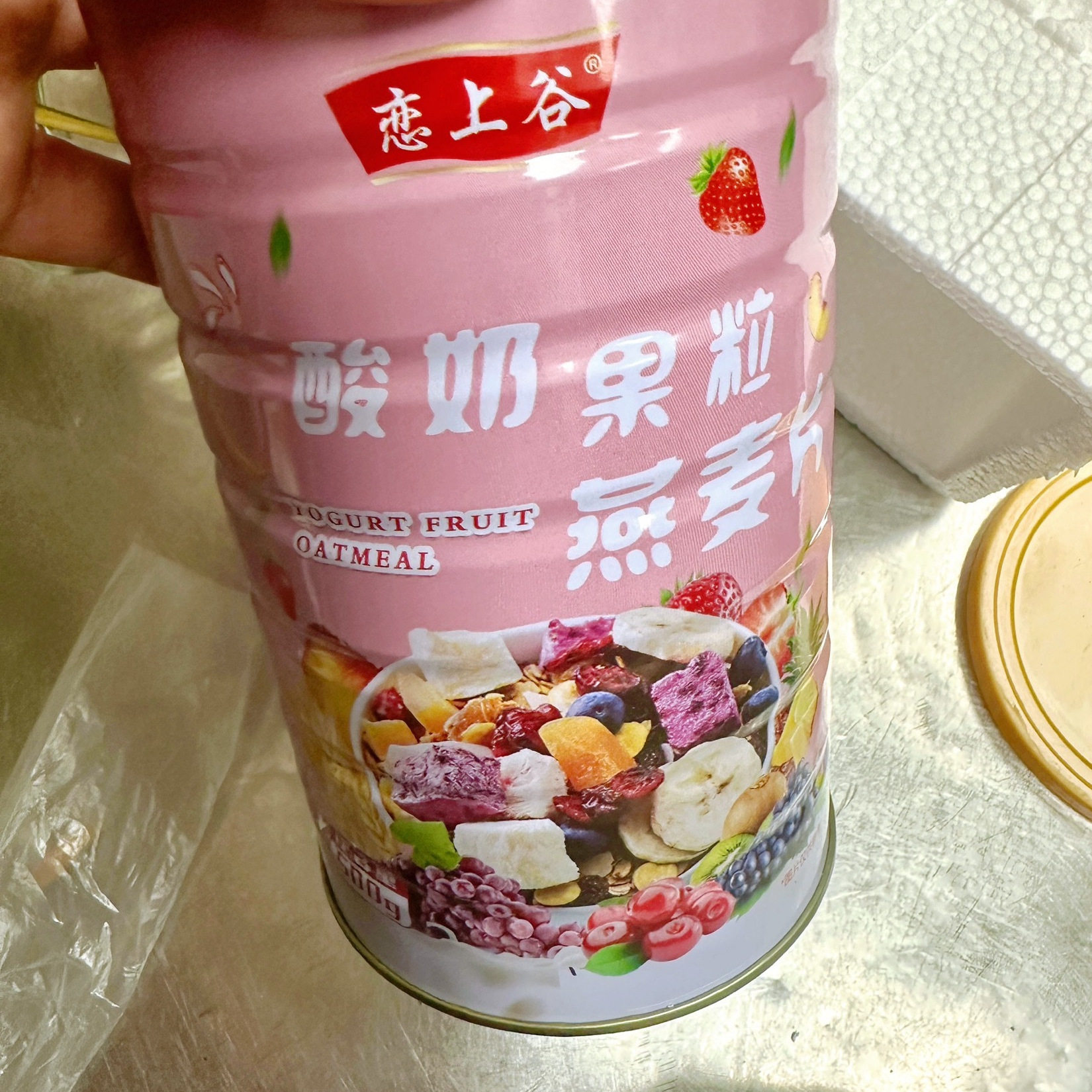 恋上谷酸奶果粒麦片500g即食营养饱腹代餐混合坚果麦片