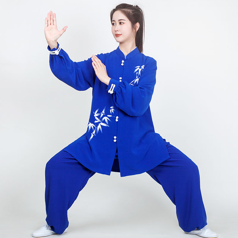 现货速发新品高端太极拳比赛服男春秋款改良太极服新款飘逸晨练服