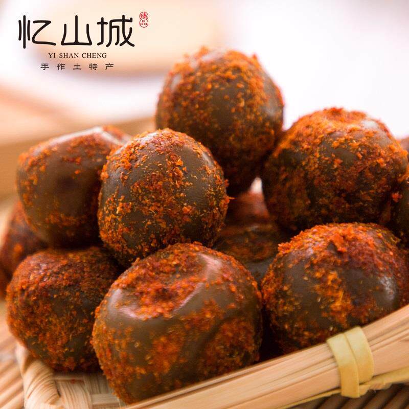 忆山城辣味青酸枣原味青酸枣浏阳特产紫苏酸枣粒带皮酸枣糕擂枣