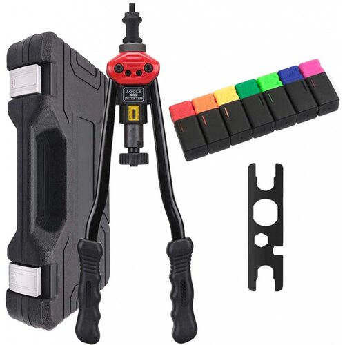 货品胶盒T607手动铆钉枪铆螺母工具铆接工具M3-M12拉母头