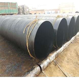 供应污水排放管道用地埋防腐钢管缠布刷漆防腐螺旋钢管