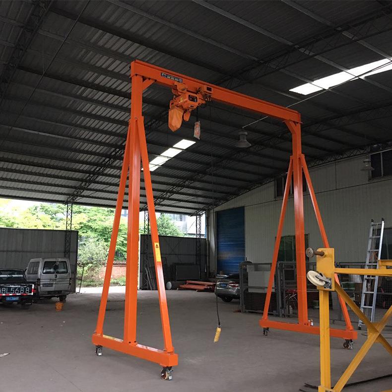 南充龙门吊简易龙门吊1t移动式龙门吊手推龙门吊