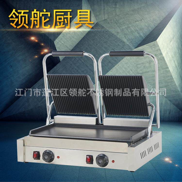 电热商用双压板不粘帕尼尼机双面烤肉机三文治机双头上坑扒炉813A,厨房电器,其他商用厨电,淘宝优惠券,粉丝福利购,淘宝优惠卷