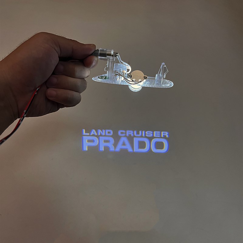 03-09老款霸道车门迎宾灯普拉多lc120改装氛围警示投影镭射灯