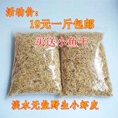 龟粮虾干 河虾宠物仓鼠粮食乌龟饲料补钙虾皮无盐幼龟水龟料500克