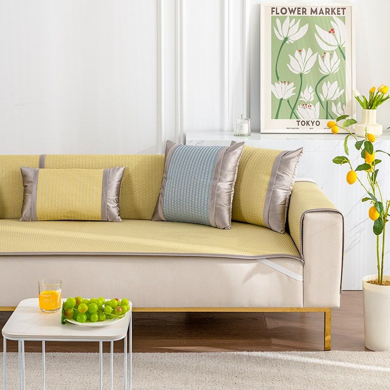 冰藤沙发垫夏季凉席坐垫2024新款防滑夏天藤席沙发套罩盖布座垫,居家布艺,沙发垫,淘宝优惠券,粉丝福利购,淘宝优惠卷