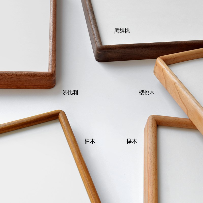 九宫格实木榫卯相框25*25婚纱情侣摆台相框定制打印冲印加洗照片