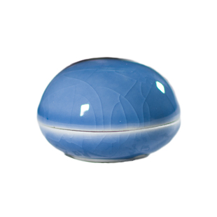 景德镇迷你陶瓷印泥盒特小号印泥缸10g容量姓名章专用篆刻瓷盒