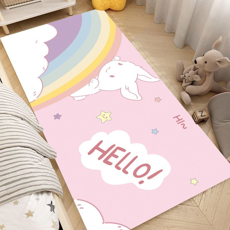 卧室加厚床边地毯客厅儿童房卡通少女心卧室沙发脚垫飘窗隔凉地垫,居家布艺,床边毯,淘宝优惠券,粉丝福利购,淘宝优惠卷