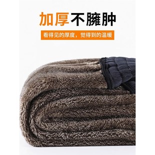 女童加绒加厚新款裤子2024冬季一体羊羔绒儿童装一条过冬直筒卫裤