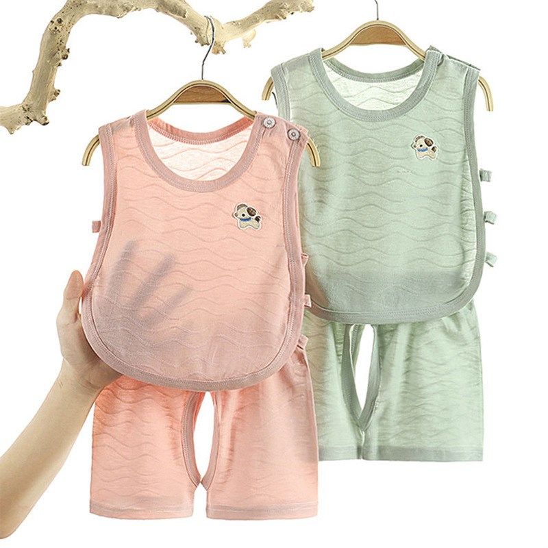 6一12月婴儿夏装分体无袖背心短裤套装男宝宝夏天薄款琵琶衣开档5,童装/婴儿装/亲子装,套装,淘宝优惠券,粉丝福利购,淘宝优惠卷