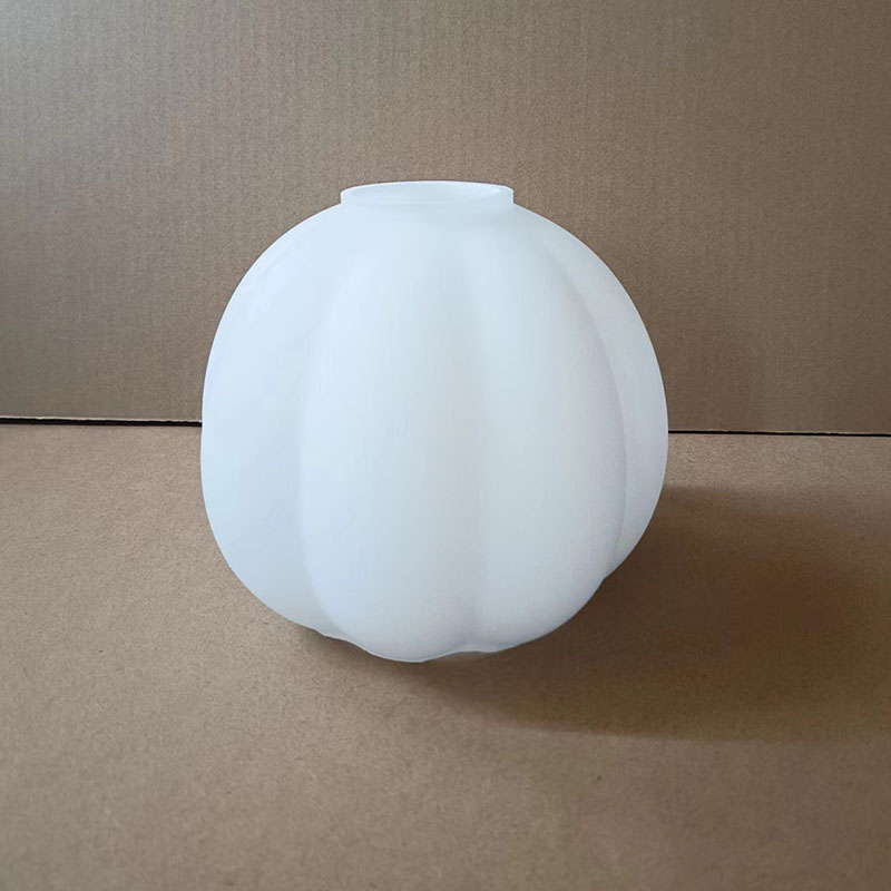 奶白磨砂玻璃灯罩餐厅客厅吊灯灯罩外壳E27螺口壁灯台灯灯罩白色