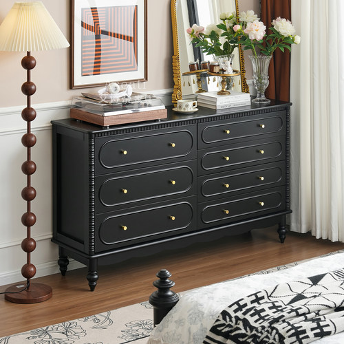 法式复古实木斗柜客厅靠墙储物柜