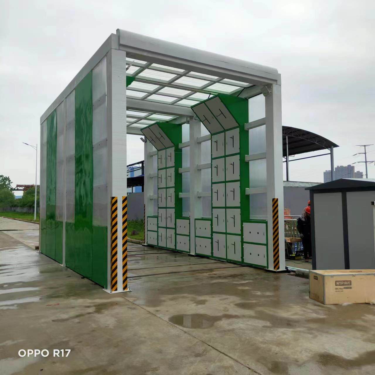 工程洗车机图纸 重型运输车辆高压清洗台 工地洗轮机价格