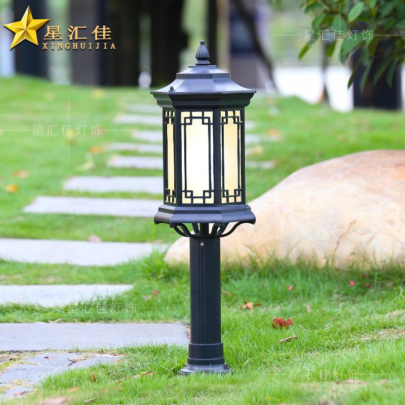 草坪庭院灯室外新中式复古花园别墅接电款户外防水太阳能led草地