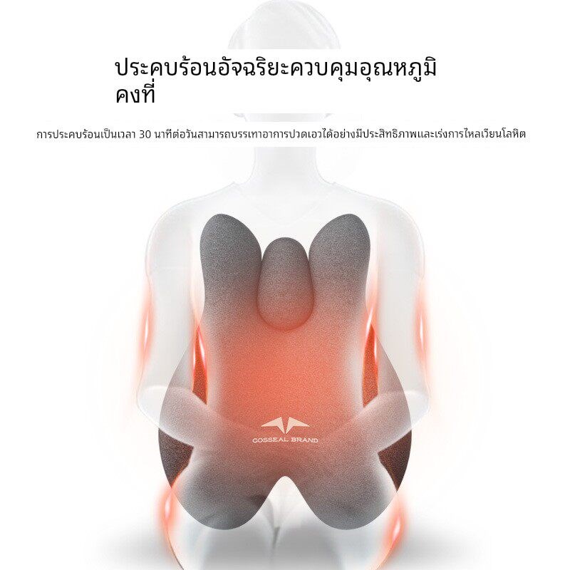 速发靠垫办公室腰靠按摩加热护腰靠背垫座椅腰枕椅子久坐神器腰垫