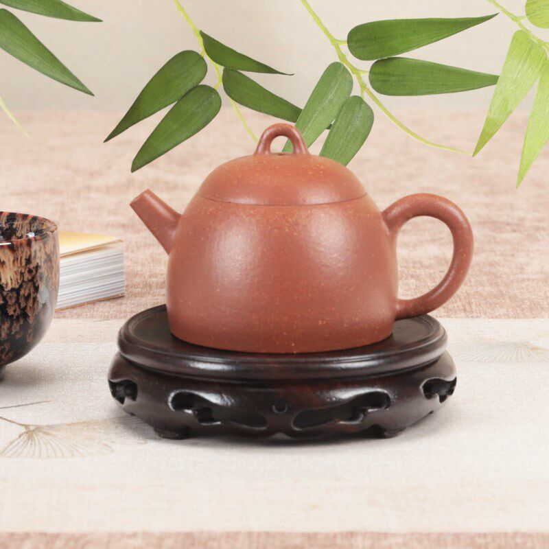 速发实木整木圆形茶壶紫砂壶茶杯木质瓷器核桃玉器摆件文玩香炉小