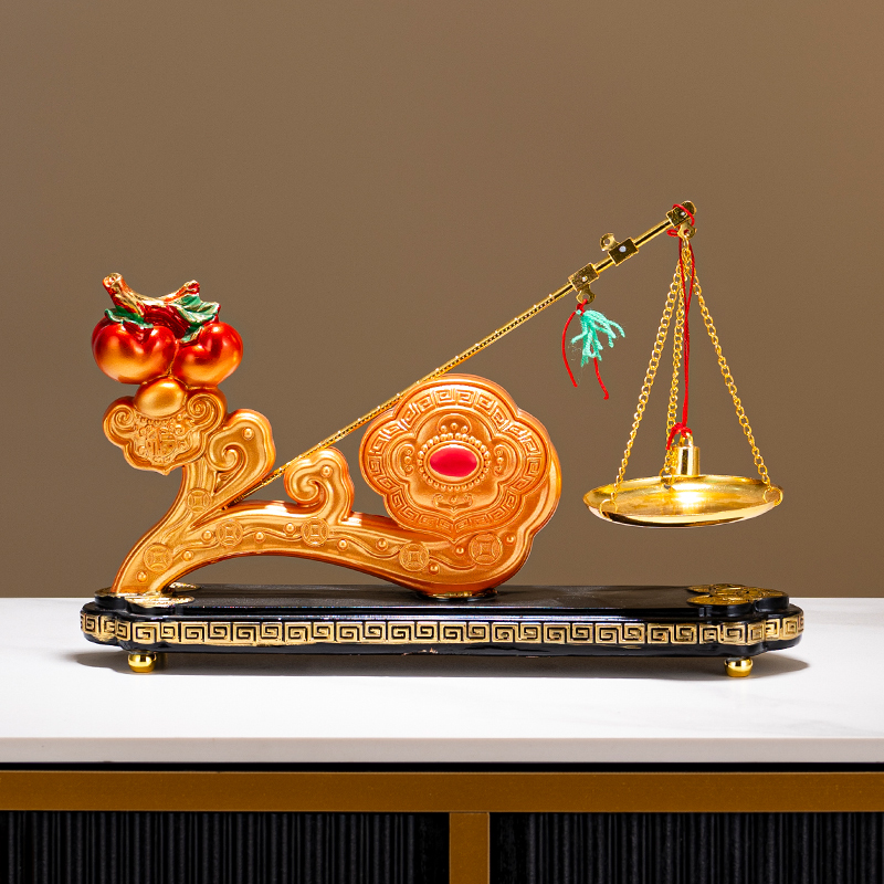 新中式称心如意摆件客厅酒柜电视