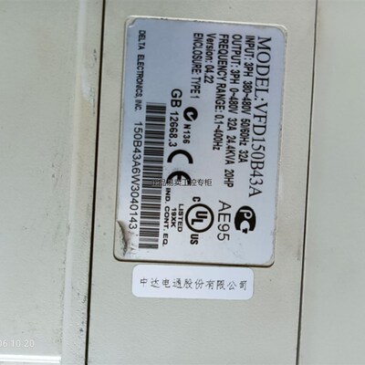 好货VFD150B43A台达变频器功能包好议价成色新
