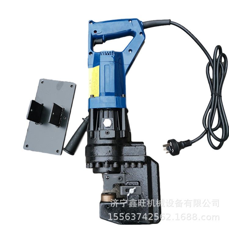 极速20小型电动液压冲孔机 槽钢光伏支架钻孔器 角铁角钢打孔