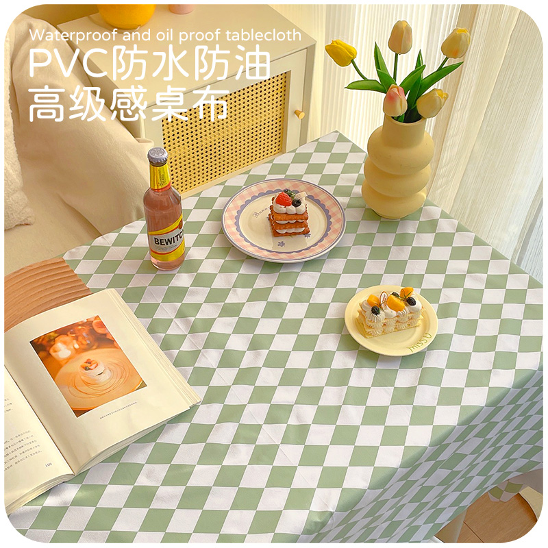 PVC桌布防油防水免洗防烫餐垫隔热高级感餐桌ins书桌学生宿舍桌垫