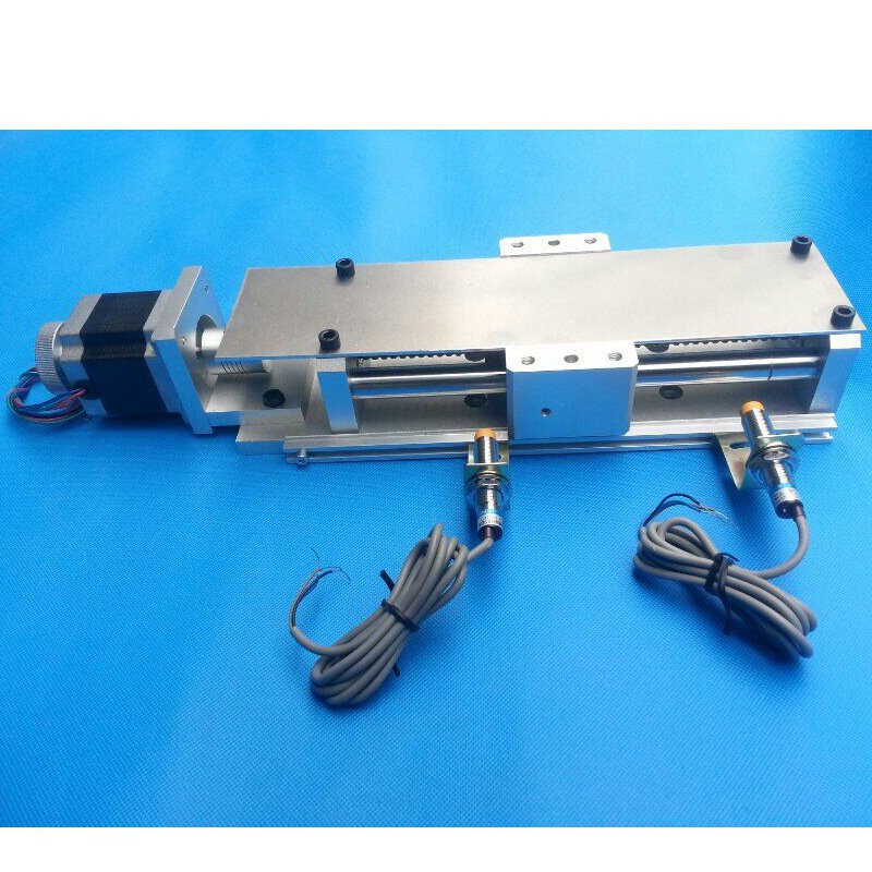 丝杆配步进电机直线导轨模组1605滚珠丝杆滑台/工作台 200mm