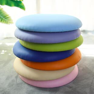 定制水泥石凳垫子咖啡厅网红卡座软包坐垫休闲区克莱因蓝皮革防水