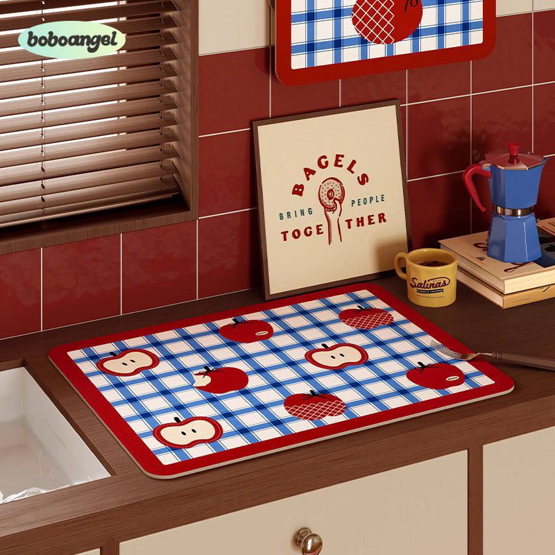 甜果格调高级感厨房台面沥水垫速干吸水洗手吧台垫美式防滑隔热垫
