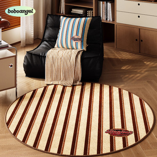 珀斯海岸书房卧室家用圆形地毯静音防滑房间地垫椅子茶几脚垫定制